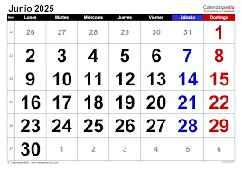 ALMANAQUE JUNIO 2025
