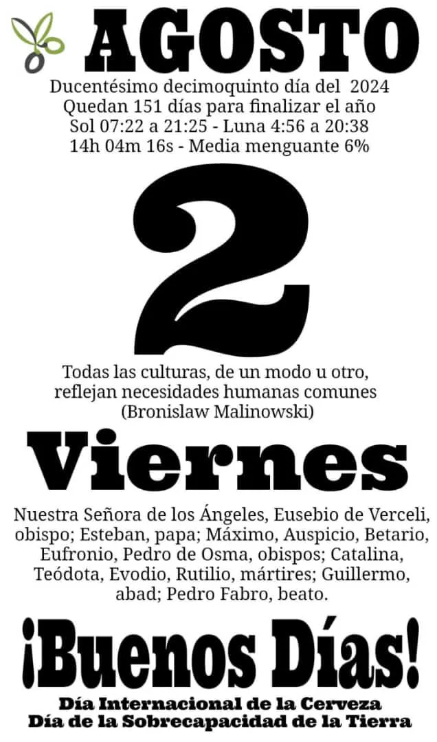 2 de agosto