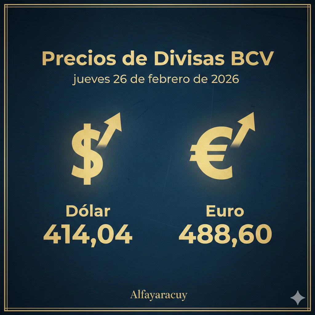 Precios divisas 26-02-26
