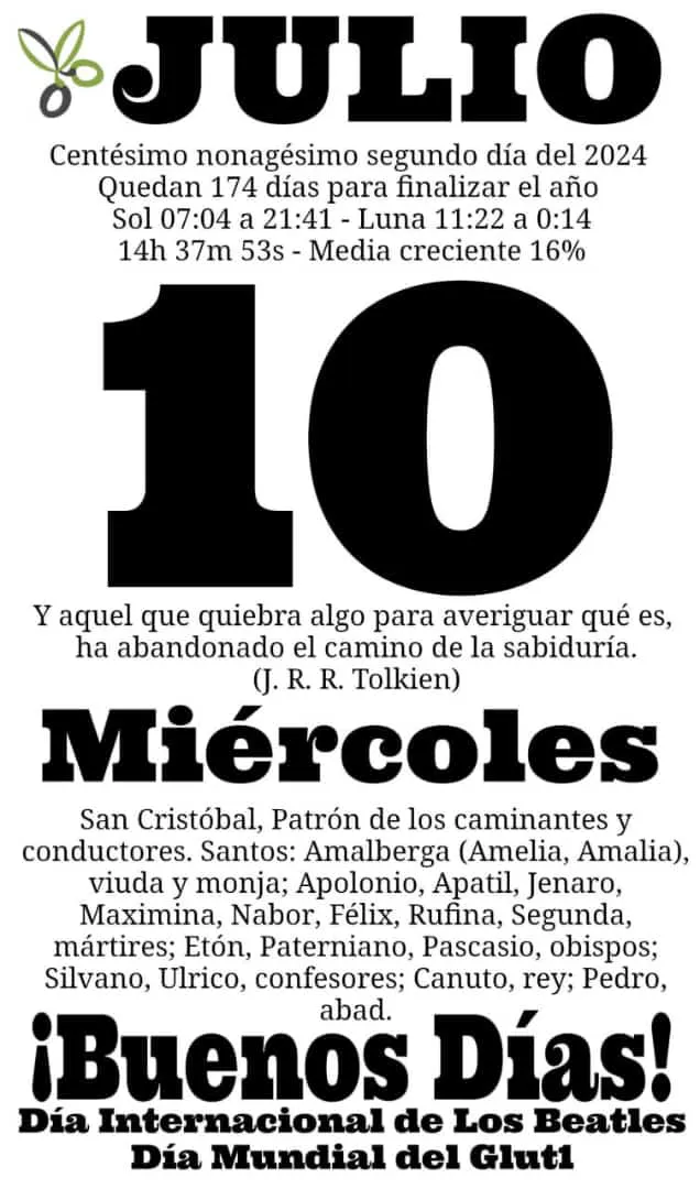 10 de julio