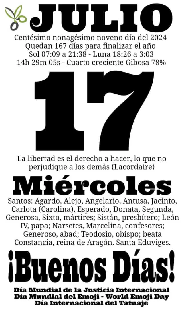 17 de julio