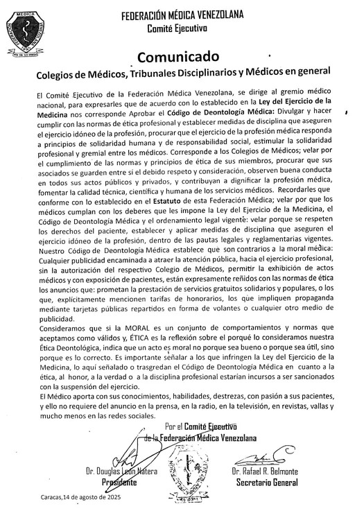 Comunicado FMV-3